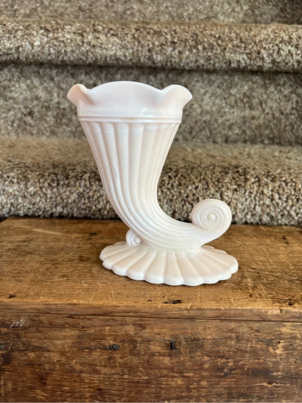 Pink Decorative Cornucopia Vase - Classic Home Accent